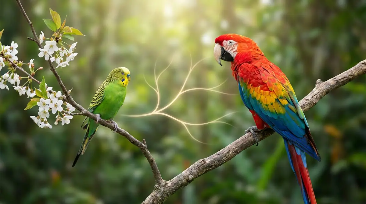 インコとオウムの分類の違い|実は同じ仲間?