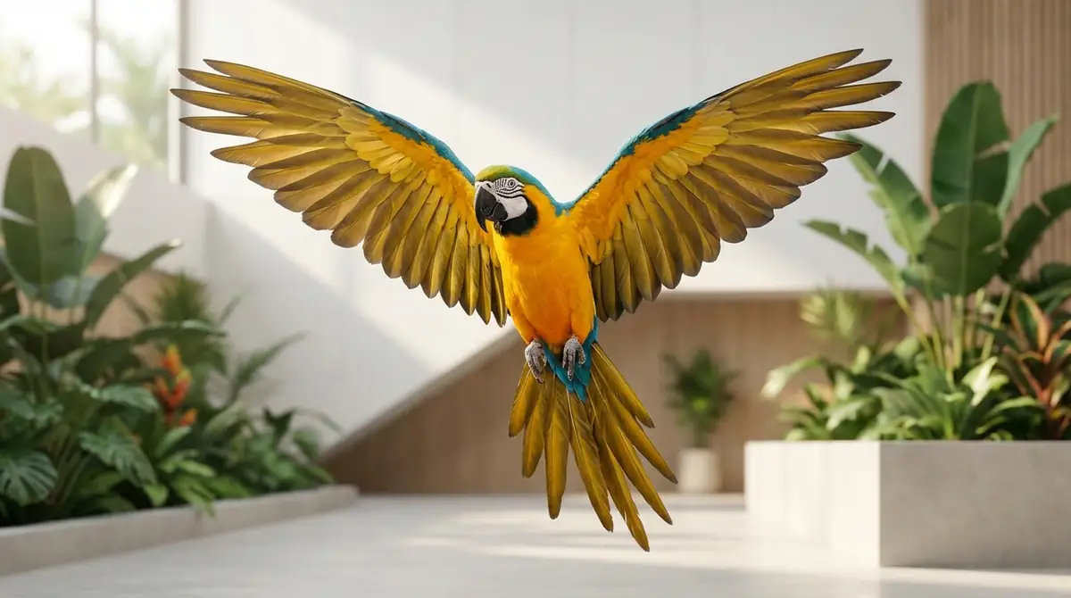 インコが羽を広げるのは基本的に正常な行動【結論】