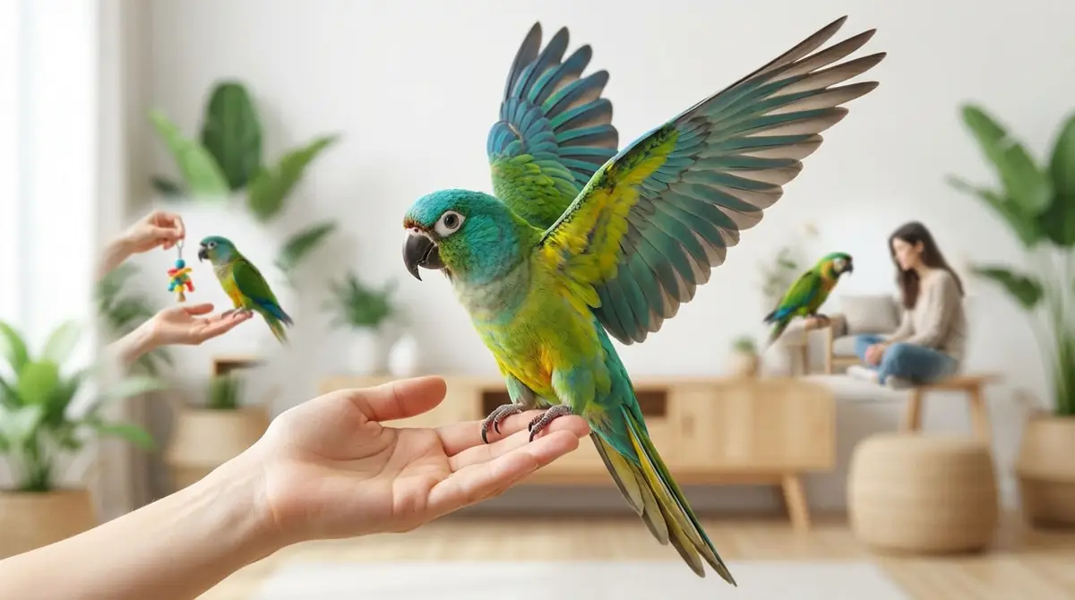 インコが羽を広げる時の正しい対応法【状況別】