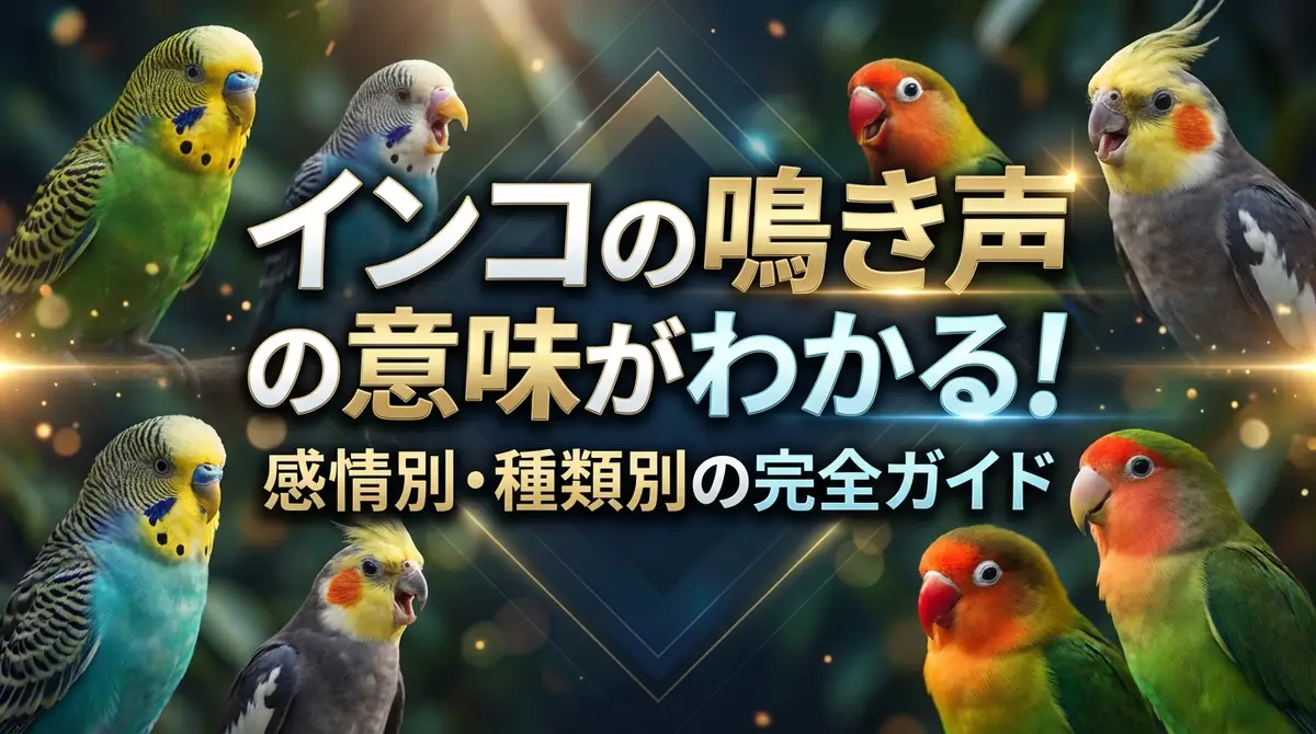 インコの鳴き声の意味がわかる！感情別・種類別の完全ガイド