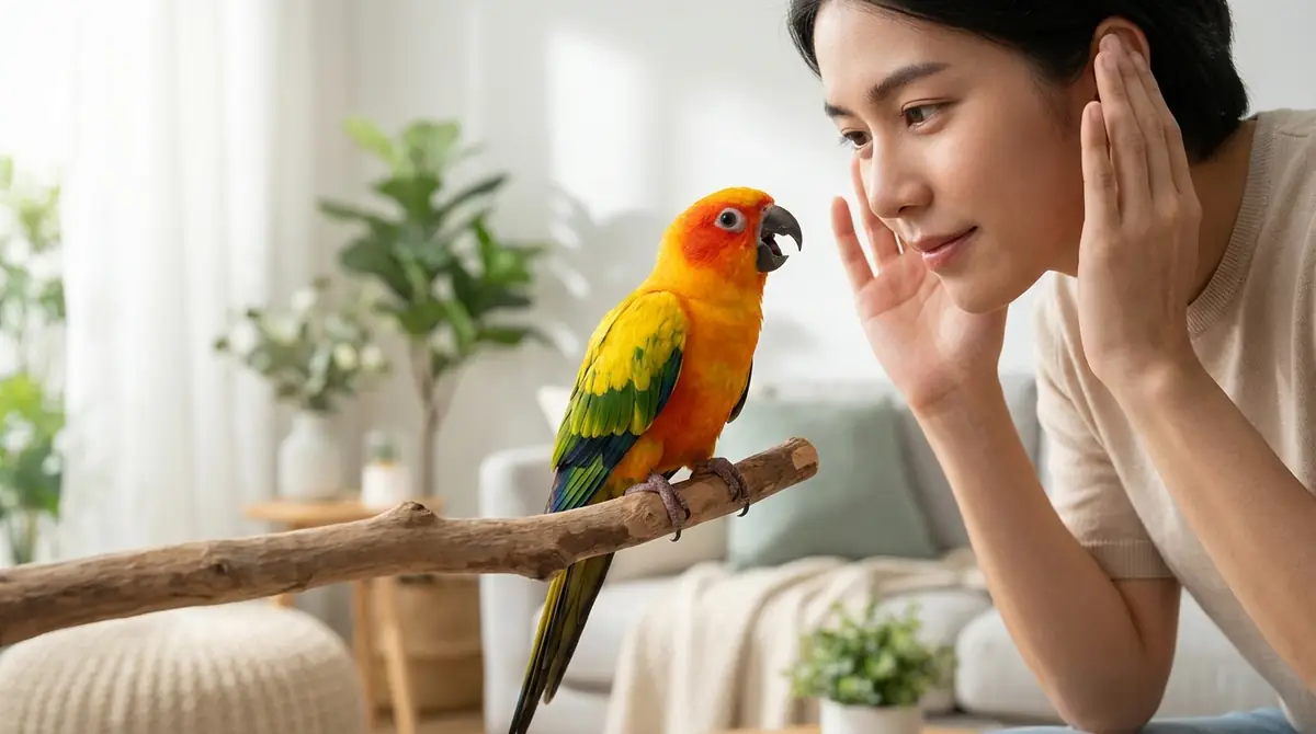 インコの鳴き声への正しい対応・返事の仕方
