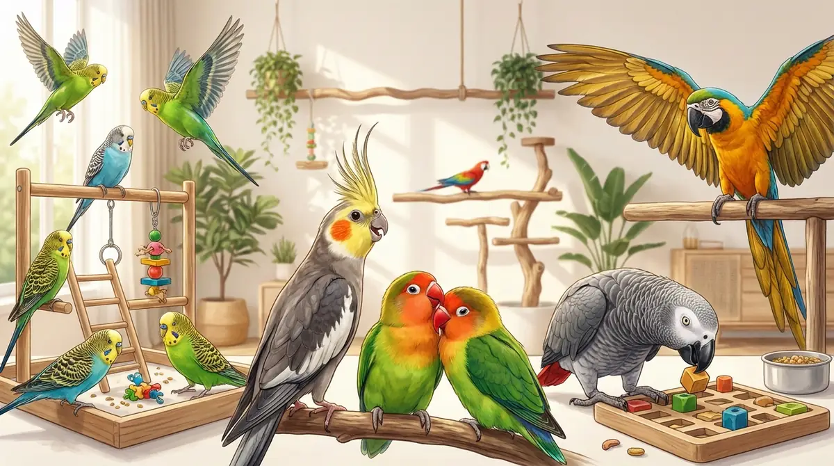 【種類別】インコの行動の特徴と注意点