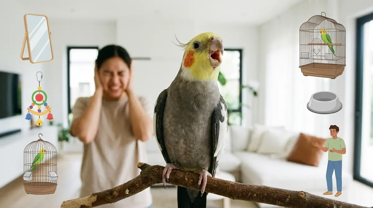 オカメインコがうるさく鳴く5つの原因