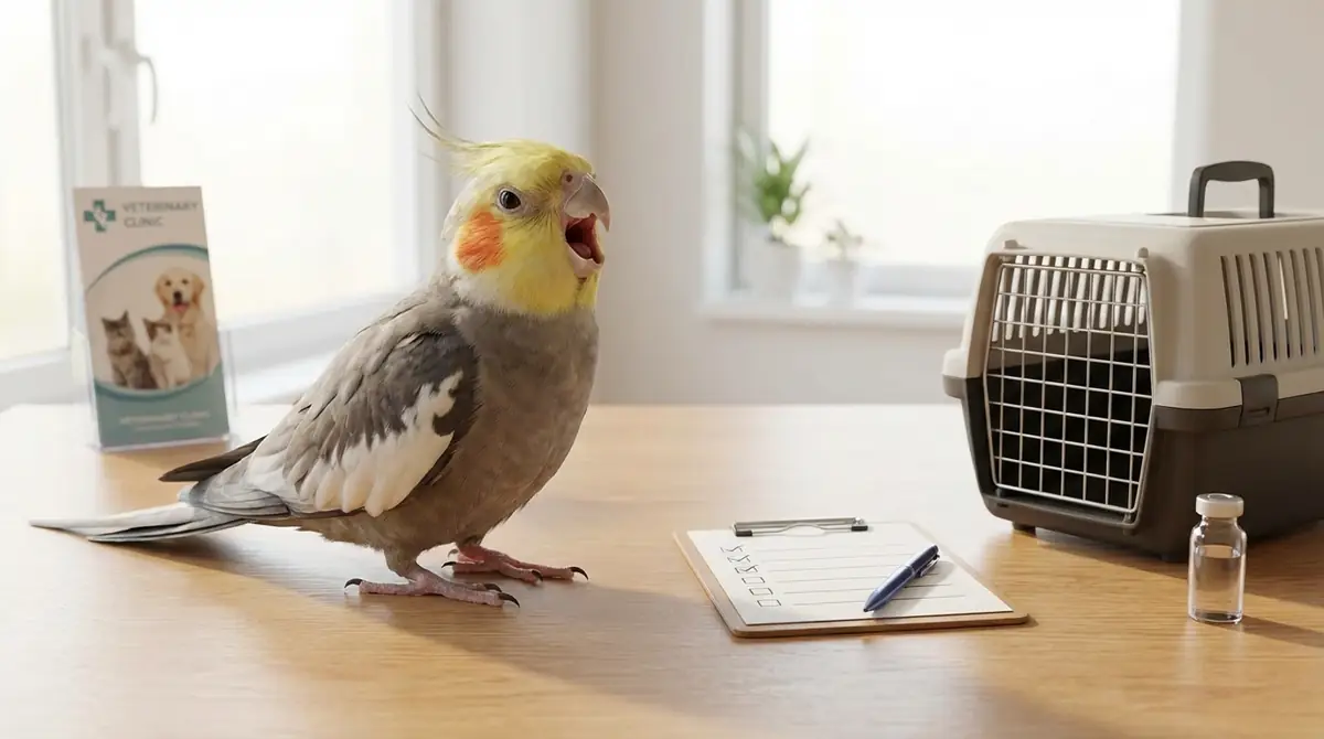 あくびが多いインコの病院受診チェックリスト