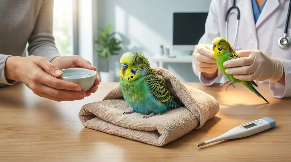 インコが膨らんでいるときの対処法【3ステップ】