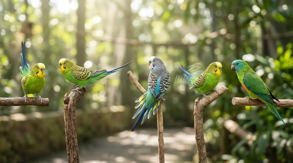 インコが尾を振る5つのパターンと意味