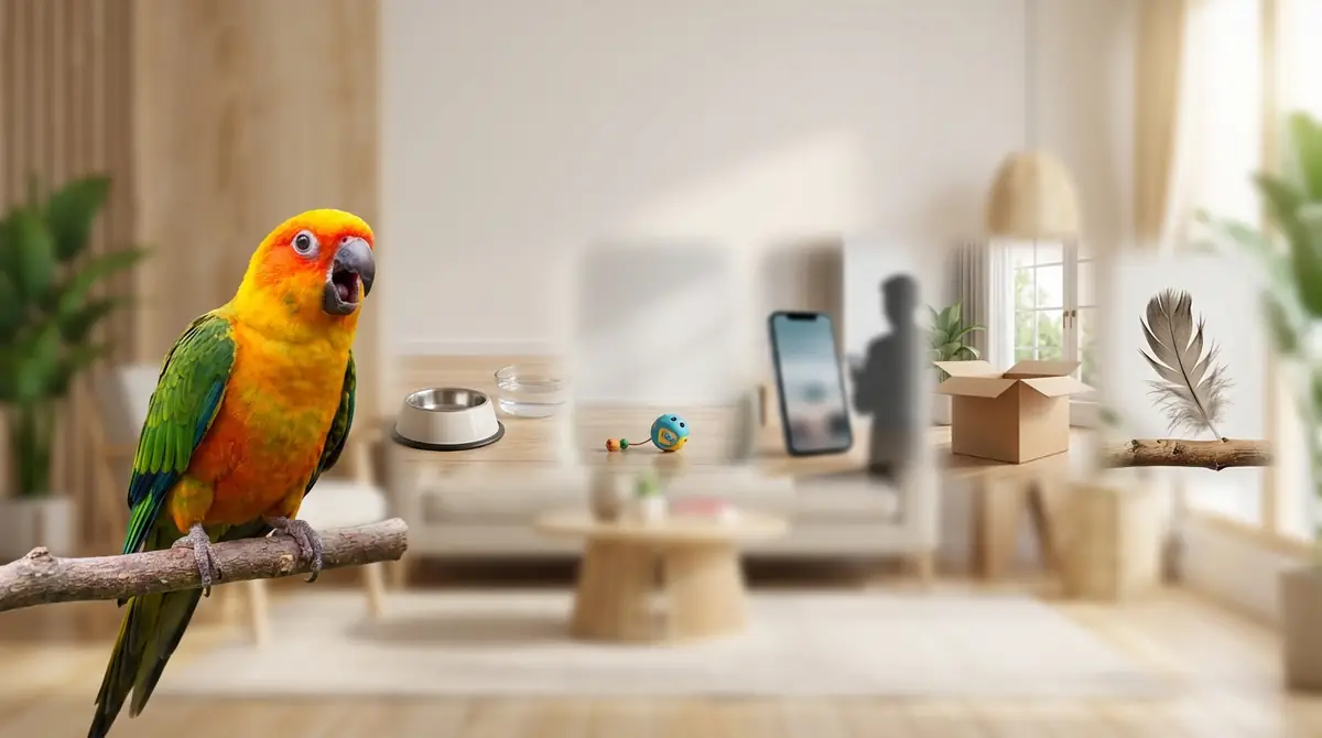 インコが呼び鳴きをする5つの原因