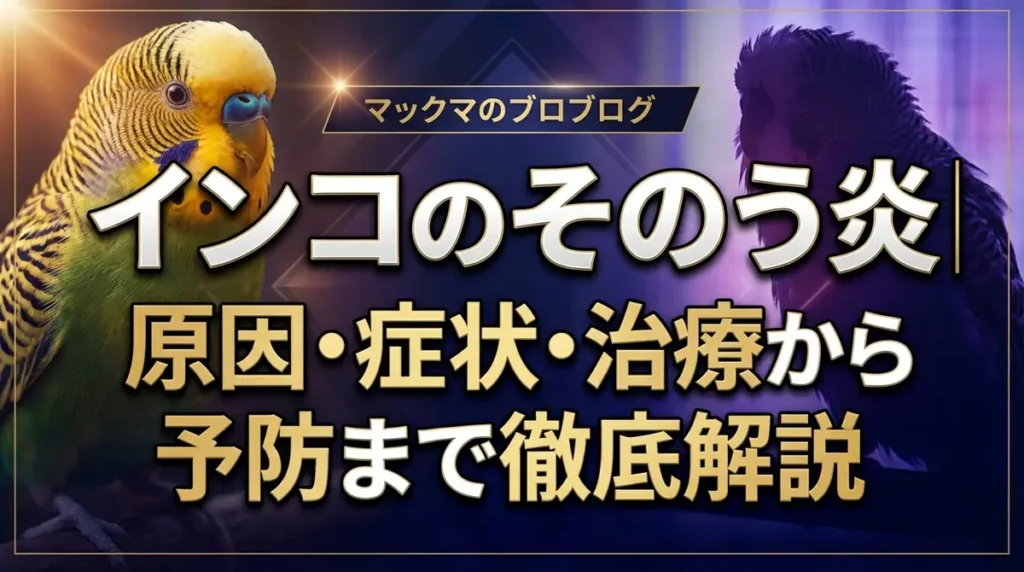 インコのそのう炎｜原因・症状・治療から予防まで徹底解説