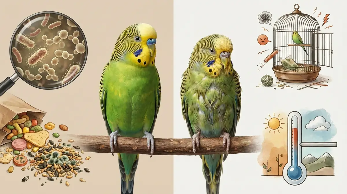 インコがそのう炎になる5つの原因